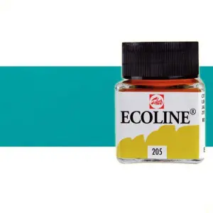 Acuarela líquida Ecoline Talens color verde azulado (30 ml) Solo Hoy