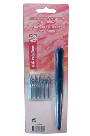 PLUMILLAS P/CALIGRAFIA C/ 5 PUNTAS PLANA Tendencia
