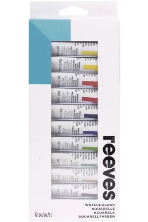 Precio Económico SET 12 TUBOS DE ACUARELA 10ML REEEVES
