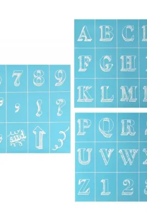 Rebajas STENCIL 33549 ALFABETO