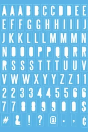 STENCIL ARS01 ALFABETO CONTUNDENTE Entrega Rápida