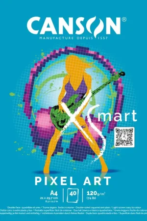 BLOC ENC 21x29,7 40H CANSON XSMART PIXEL ART 120g Directo De Fábrica