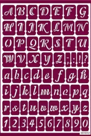 Directo De Fábrica STENCIL ABECEDARIO 301012