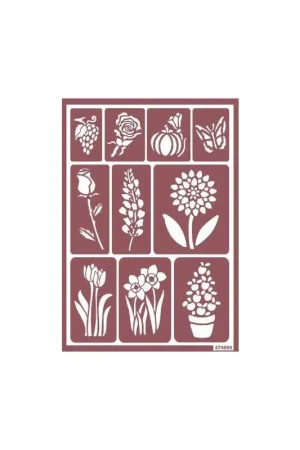 Envío Inmediato STENCIL JARDÍN 474069