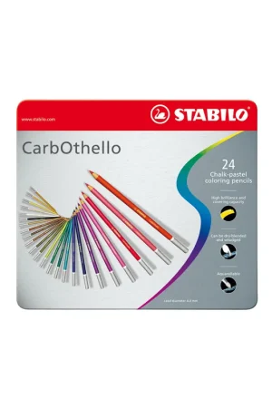 LAPICES STABILO 24 UDS CARBOTHELO ARTY CAJA METAL Solo Por Tiempo Limitado