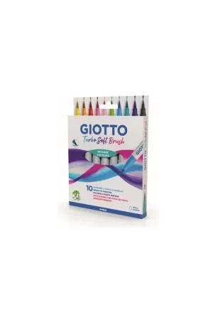 ROTULADORES TURBO 10 UDS SOFT PINCEL LETTERING Descuento