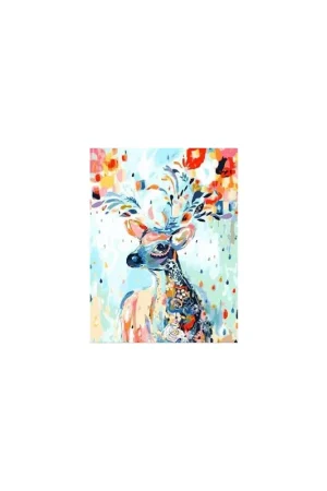 PINTAR POR NÚMERO PN137Y 40X50CM FIGURA "CIERVO" Marca Reconocida