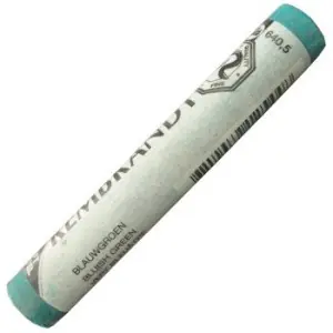 Hecho A Mano Pastel Rembrandt Color Verde Azulado 5