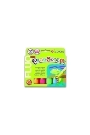 Alta Calidad TEMPERA PLAYCOLOR FLUO ONE C/6 - 27401393/10431