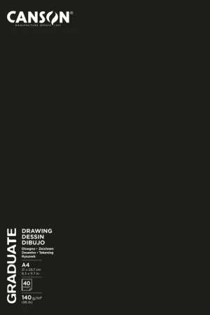 BLOC GRAPADO CANSON GRADUATE A4 40H 140GR Popular