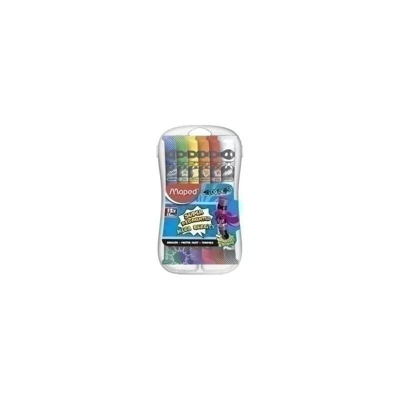 Nueva Colección TEMPERA MAPED 12 ml ESTUCHE 12 - 27401537/810520