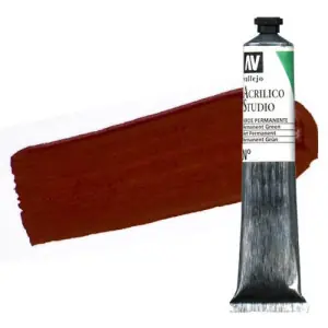 Acrílico Vallejo Studio n. 10 color rojo óxido de hierro (58 ml) Solo Por Tiempo Limitado