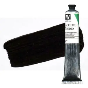 Oferta De Temporada Acrílico Vallejo Studio n. 12 color negro óxido de hierro (58 ml)