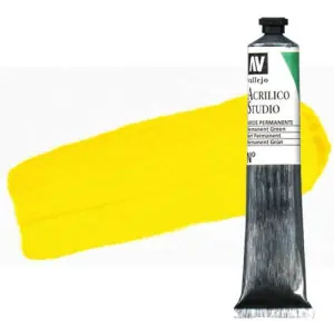 Imprescindible (Must-Have) Acrílico Vallejo Studio n. 22 color amarillo cadmio oscuro (58 ml)