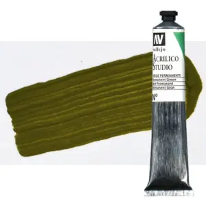 Acrílico Vallejo Studio n. 48 color verde oliva (58 ml) Alta Calidad