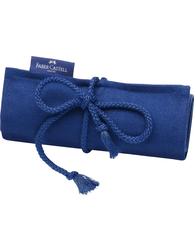 Solo Por Tiempo Limitado ESTUCHE FABER CASTELL ENRROLLABLE VACIO AZUL