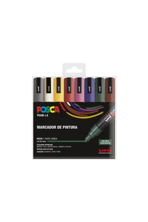 Pago Seguro ROTULADORES POSCA 8 UDS PC5M OSCUROS