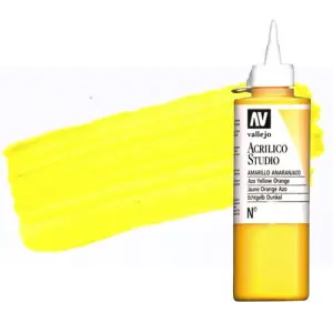 Máxima Calidad Acrílico Vallejo Studio n. 1 color cadmio amarillo limón (200 ml)