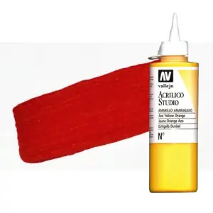 Acrílico Vallejo Studio n. 2 color rojo de cadmio (200 ml) Envío Internacional