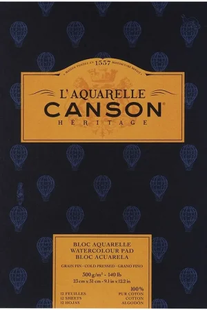 Venta Final BLOC ENC. HERITAGE G.FINO 26X36CM. (12HJ.) 300GR. CANSON