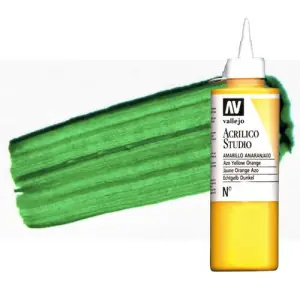 Acrílico Vallejo Studio n. 7 color verde permanente (200 ml) Moderno