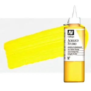 Acrílico Vallejo Studio n. 43 color amarillo cadmio pálido (200 ml) Envío Gratis