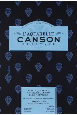 BLOC CANSON HÉRITAGE 300GR, 26X36CM, 100% ALGODÓN A Buen Precio