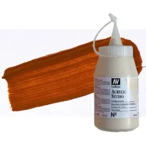 Económico Acrílico Vallejo Studio n. 9 color Naranja Óxido de hierro (500 ml)