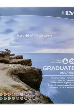 Original ESTUCHE 24UDS LAPICEROS COLORES ACUARELABLES LYRA