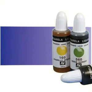 Acuarela líquida Vallejo n. 420 color azul real (32 ml) Máxima Calidad