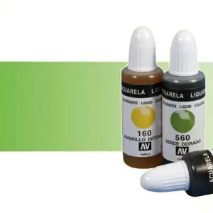 Compra Ahora Acuarela líquida Vallejo n. 550 color verde amarillo (32 ml)