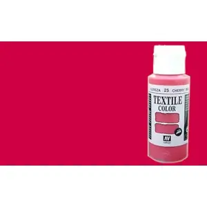 Pintura Textil Vallejo Cereza n. 25, 60 ml. Envío Gratis