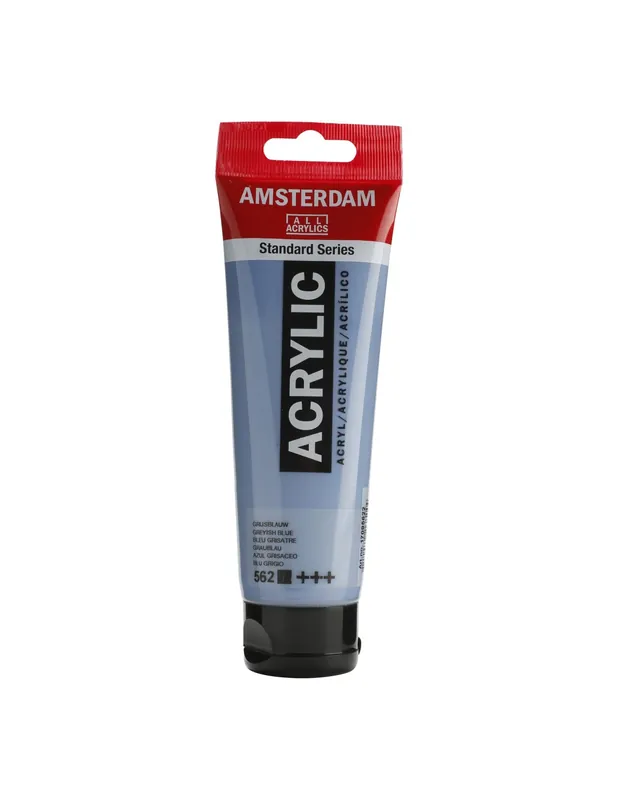 PINTURA ACRÍLICA AMSTERDAM TUBO 120ML AZUL GRIS Hecho A Mano
