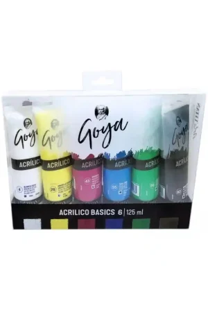 SET 6 ACRÍLICOS GOYA 125ML Novedad