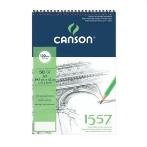 Mejor Calidad 1557 Croquis Canson (Bloc anillas), 50h., 120 gr., 29.7x42 cm.