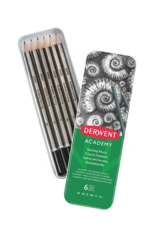 LAPICES DERWERT 6 UDS GRAFITO ACADEMIA Precio Rebajado