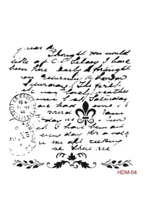 STENCIL HDM-04 25X25CM Rebajas