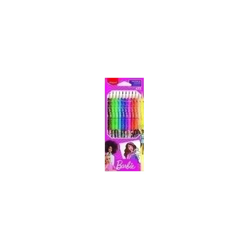LAPICES COLOR MAPED BARBIE Est.12 - 12802630/862207 Lujoso
