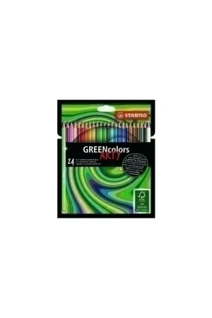 Compra Ahora LAPICES COLOR STABILO GREEN COLOR C/24 - 12802416/6019/24-1-20