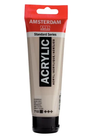 Nuevo Modelo PINTURA ACRÍLICA AMSTERDAM TUBO 120ML GRIS CALIDO