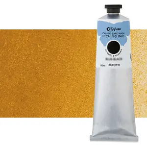 Mayoreo Tinta Grabado Ecológica Ocre Amarillo, tubo 150 ml.