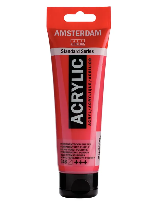 Edición Limitada PINTURA ACRÍLICA AMSTERDAM TUBO 120ML ROJO PERM.PURP
