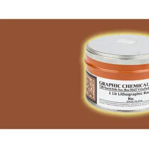 Tinta Litografica Siena Natural Graphic Chemical, 425 ml. Alta Calidad