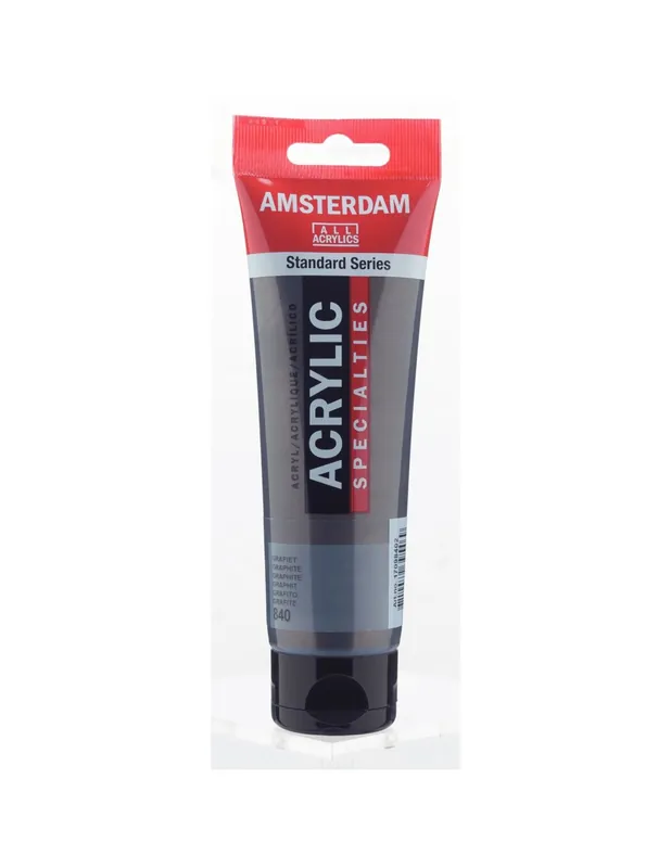 Stock Limitado PINTURA ACRÍLICA AMSTERDAM TUBO 120ML GRAFITO
