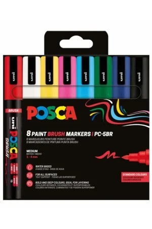 ROTULADORES POSCA 8 UDS PC5BR BASIC Promoción