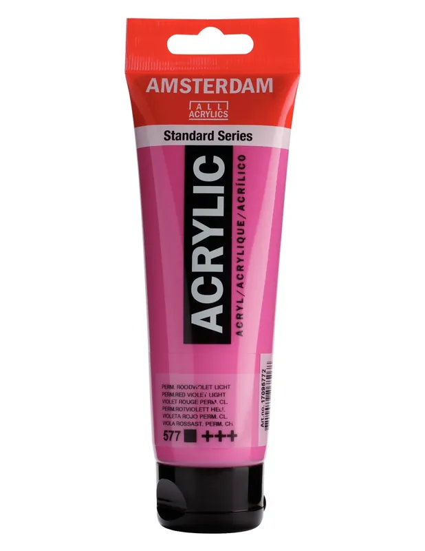 Garantía De Devolución De Dinero PINTURA ACRÍLICA AMSTERDAM TUBO 120ML VIOL.ROJO P.CL