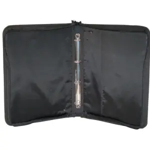 Últimas Unidades Carpeta Nylon con ANILLAS, Asa y cremallera, 24x34 cm., A4