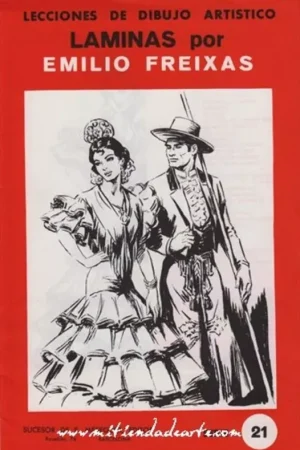 Láminas de dibujo artístico por Emilio Freixas SR21 Trajes regionales Precio Económico