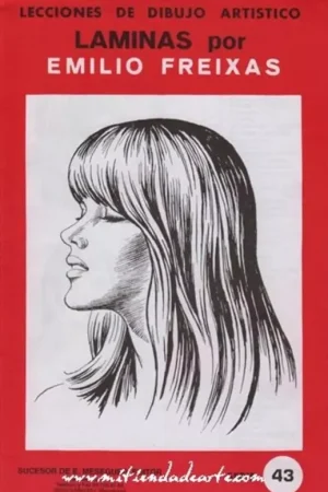 Envío Exprés Láminas de dibujo artístico por Emilio Freixas SR43 Rostros femeninos I