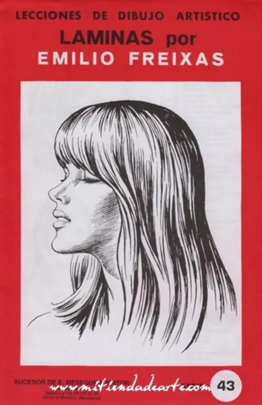 Envío Exprés Láminas de dibujo artístico por Emilio Freixas SR43 Rostros femeninos I